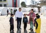 Başkan Batur’dan Çadır Kent Ziyaretinde Dayanışma Vurgusu