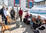 Başkan Batur’dan Çadır Kent Ziyaretinde Dayanışma Vurgusu